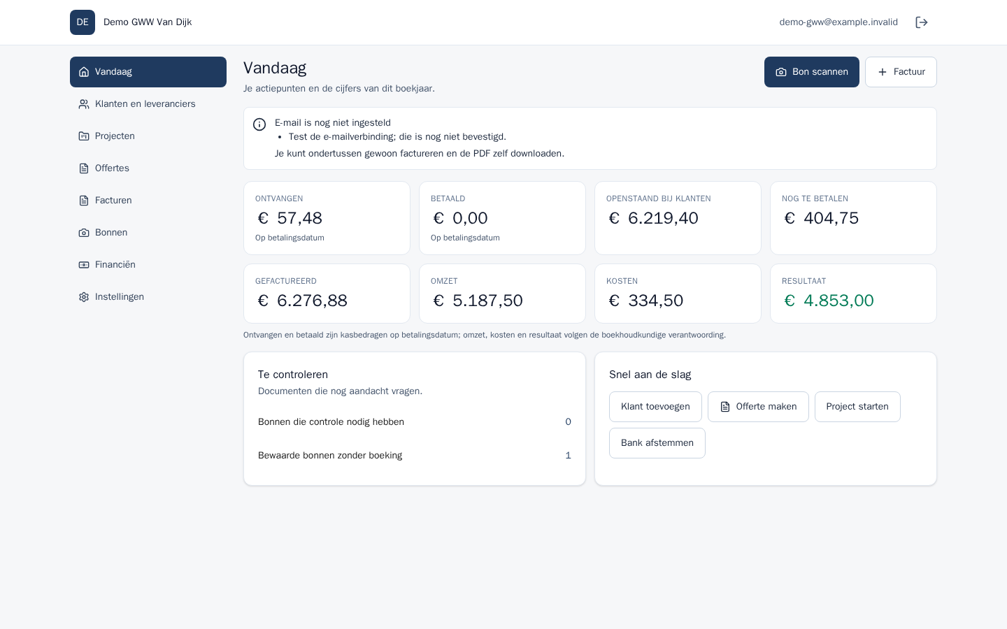 Het dashboard van RegelMaat op een laptop