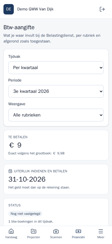 Btw-aangifte op de telefoon